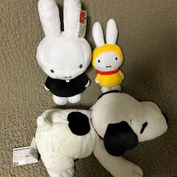 미피와 스누피 봉제 인형 세트