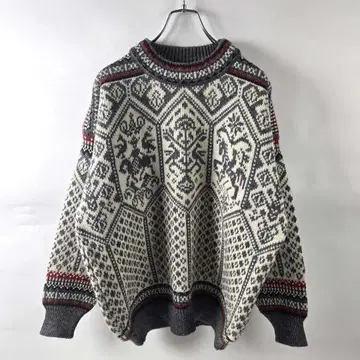 달레 오브 노르웨이 노르딕 무늬 니트 페어아일 M 90s 빈티지
