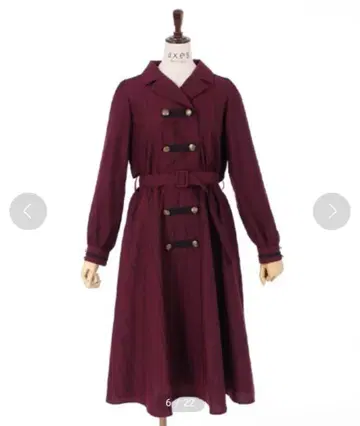 axes femme 테일러 옷깃 나폴레옹 원피스 빨간색 와인 레드