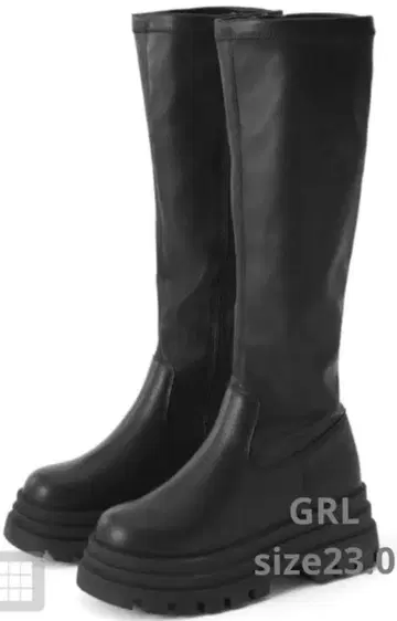 GRL 통굽 롱 부츠