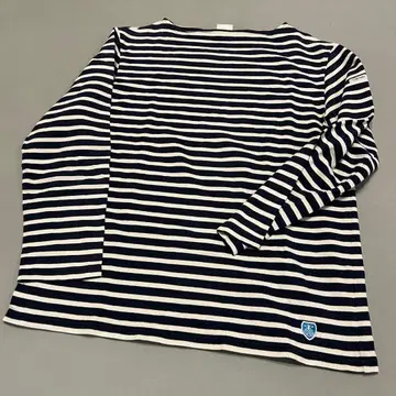 ORCIVAL 오르치발 프랑스제 바스크 셔츠 네이비 x 화이트