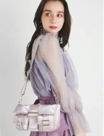 rienda 더블 포켓 샤이니 백