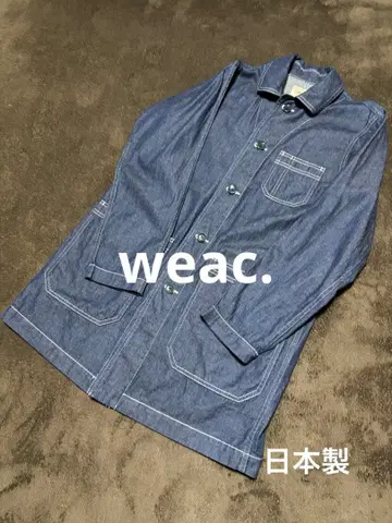 [새상품급] weac. 데님 커버올 일본제 네이비