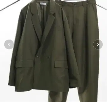 프릭스스토어 셋업 코듀로이 그린 테일러드 자켓