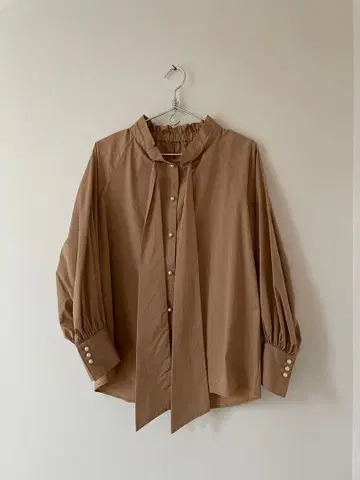 베아트리스 스트레치 리본 블라우스