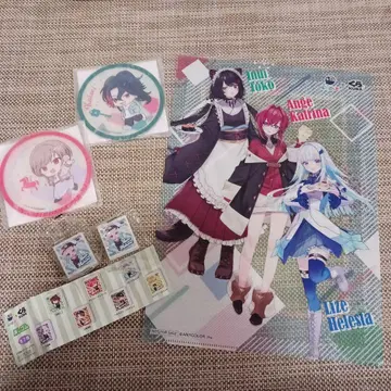 니지산지 클리어 파일 코스터 세트 지우개 쿠라스시 빅쿠라폰