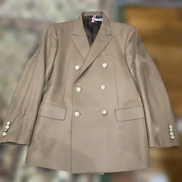 NEWYORKER 베이지 더블 브레스트 자켓