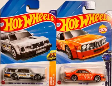 핫휠 볼보 240 드리프트 왜건, BMW 635 CSI 2대
