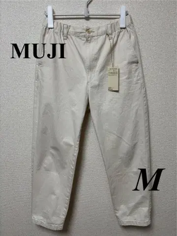 [무인양품] 새상품급 워싱 데님 이지 팬츠 M 네추럴 완판템