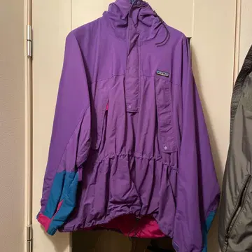 파타고니아 마운틴 후드티 XL 보라색 퍼플
