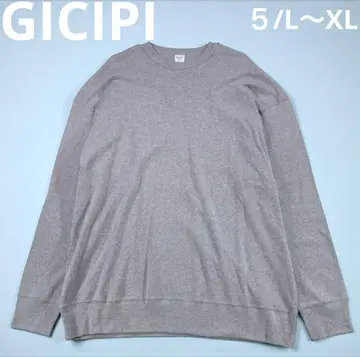 GICIPI 지치피 코튼 니트 5 L~XL 그레이 계열 이탈리아제 새상품