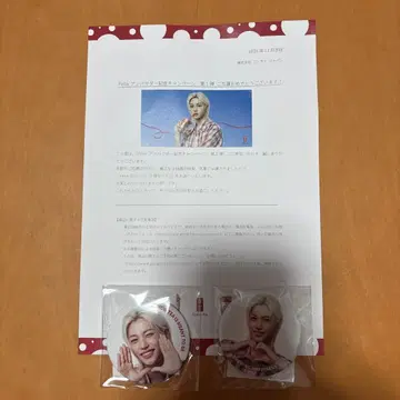 Felix 캔뱃지 2개 세트 공차 특전