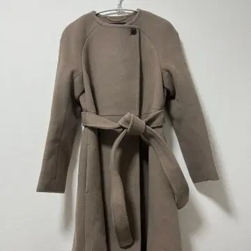 EPOCA 에포카 까멜리아 에어리 울 코트 롱 기장 노카라 38