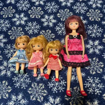 리카짱 인형 4체 세트 컬러 체인지 리카짱 미키, 마키짱