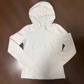 alo Yoga 화이트 후드 부착 후드티 S