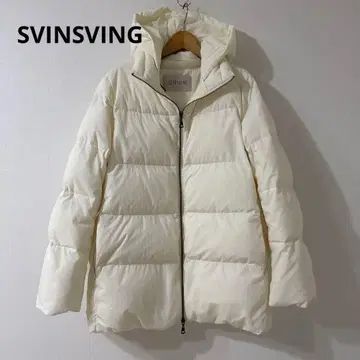 SVINSVING 후드 부착 다운 자켓 아이보리