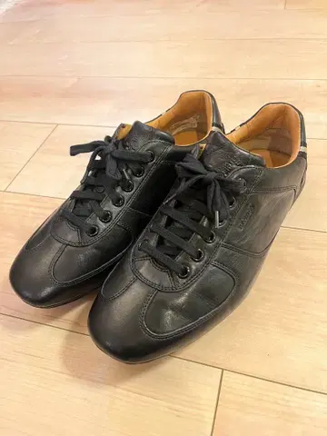 [ 새상품급 ] BALLY 블랙 가죽 스니커즈 US7.5