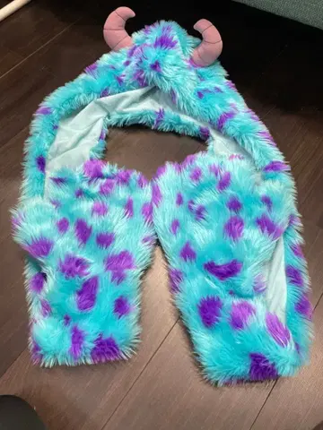 몬스터풍 캡 스카이블루 보라색 샐리