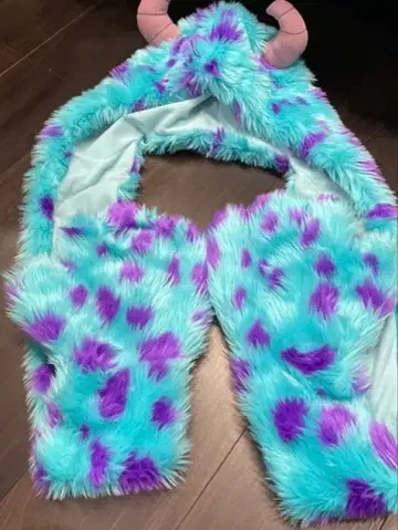 몬스터풍 캡 스카이블루 보라색 샐리