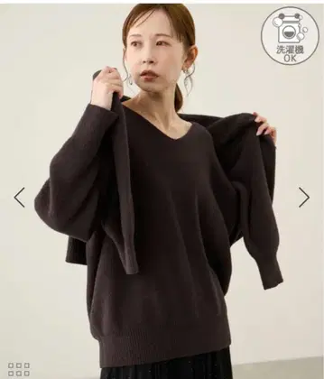 수플레 니트 시리즈 V넥 니트 풀오버