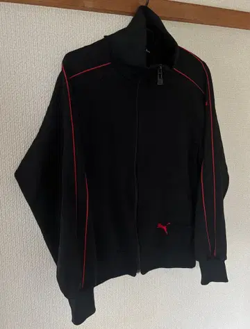 PUMA 저지 트랙 자켓 빈티지 구제 의류 로고 라인 레어
