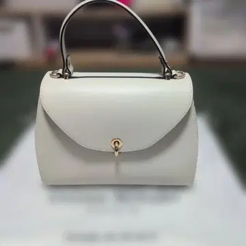 핸드백 화이트 천연 가죽