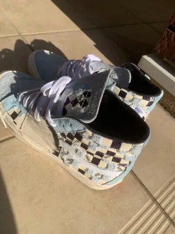 Vans 체커 패턴 하이컷 스니커즈