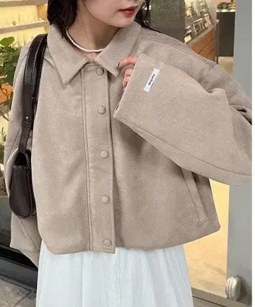 mystic 페이크 스웨이드 숏 블루종 베이지 FREE 택 포함