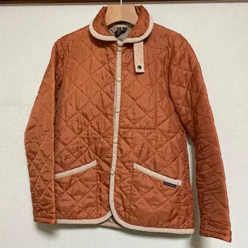 LAVENHAM 퀼팅 자켓 오렌지 사이즈 36