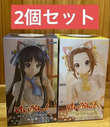 미개봉품 케이온! 타이나카 리츠 아키야마 미오 피규어 2개 세트