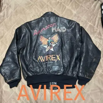 AVIREX 블랙 가죽 자켓