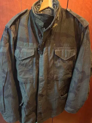 미군 M-65 필드 자켓 WOODLAND 베이스 BLACK 염색