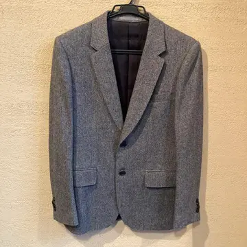 새상품급 폴스미스 헤링본 그레이 트위드 자켓 M