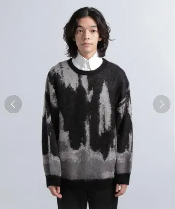 HARE 추상 모헤어 풀오버