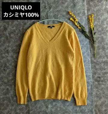 UNIQLO 캐시미어 100% 크루넥 니트 M 사이즈