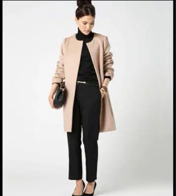 두지엠 클라세 울 이중직 노카라 코트