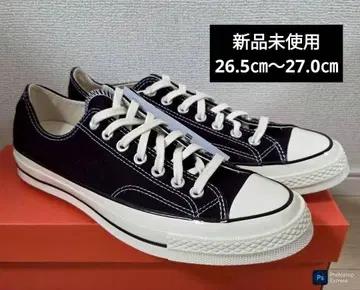 Converse All Star 블랙 로우컷 스니커즈 27.0cm