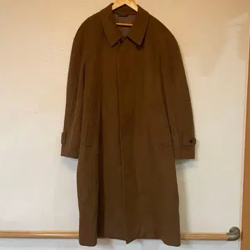 캐시미어 100% 스텐카라 코트 A6 브라운 수트 비즈니스 트렌치