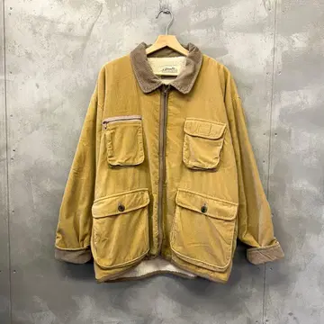 90s brown jay 보아 헌팅 자켓 코듀로이 옷깃