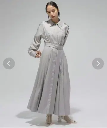 HARE 하레 하이 스티치 플리츠 원피스