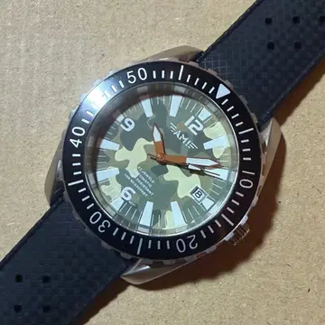 AMI 밀리터리 카모플라주 다이얼 자동 와인딩 중고품