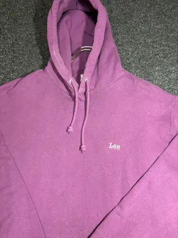 90s 리 레어 퍼플 후드 부착 후드티