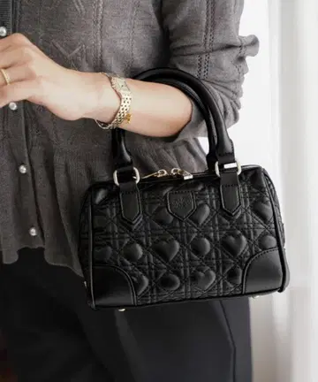 하트 퀼팅 미니 보스턴 백 le reve vaniller