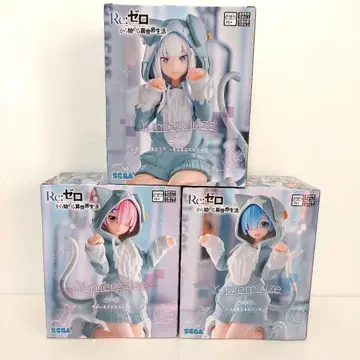 Re: 제로부터 시작하는 이세계 생활 모후모후 팩 피규어 3개 세트