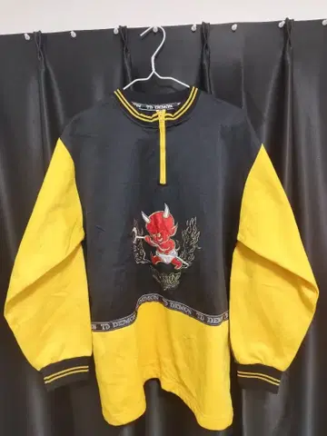 TD DEMON 긴팔 저지 블랙/옐로우 컬러