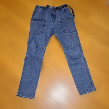 GERRY 데님 블루 스트레이트 팬츠