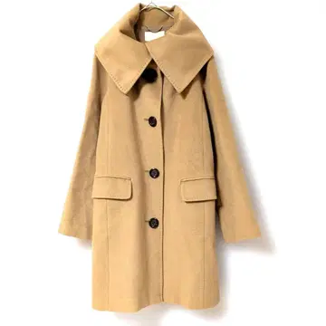 UNTITLED 베이지 울 코트 캐시미어 혼방