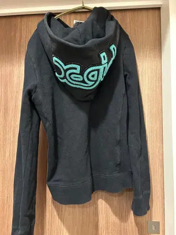 [ used ] x-girl 블랙 집업 후드티 후디