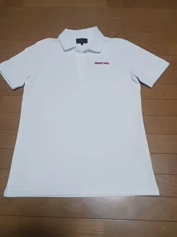 BRIEFING 화이트 피케 셔츠 L 사이즈