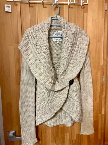 Peace & Love 숄 가디건 S/P 크림